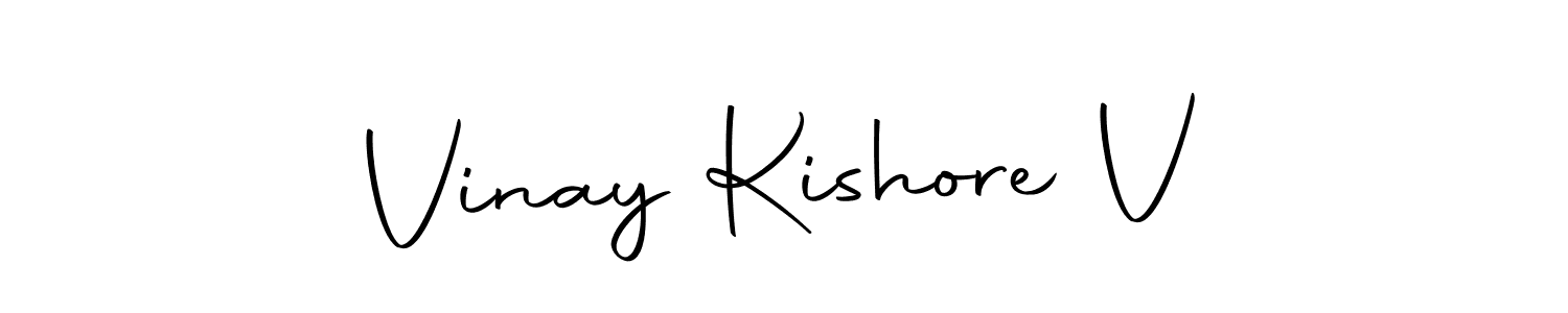 Make a beautiful signature design for name Vinay Kishore V. Use this online signature maker to create a handwritten signature for free. Vinay Kishore V signature style 10 images and pictures png