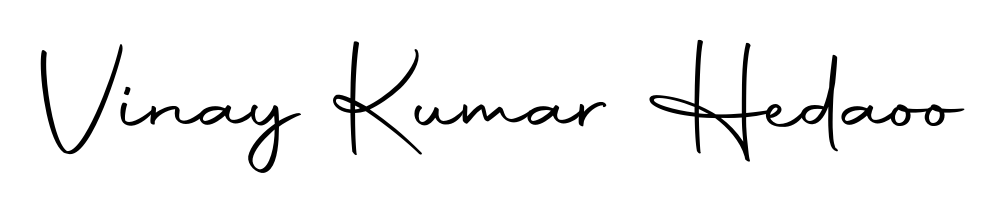 Create an unforgettable impression when signing with Vinay Kumar Hedaoo name styled in Autography-DOLnW typography. 100% free online generator. Vinay Kumar Hedaoo signature style 10 images and pictures png