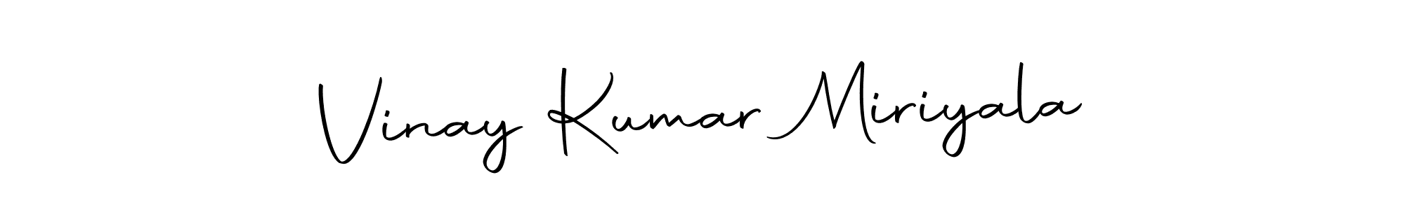 How to make Vinay Kumar Miriyala name signature. Use Autography-DOLnW style for creating short signs online. This is the latest handwritten sign. Vinay Kumar Miriyala signature style 10 images and pictures png