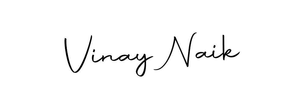 Create a beautiful signature design for name Vinay Naik. With this signature (Autography-DOLnW) fonts, you can make a handwritten signature for free. Vinay Naik signature style 10 images and pictures png