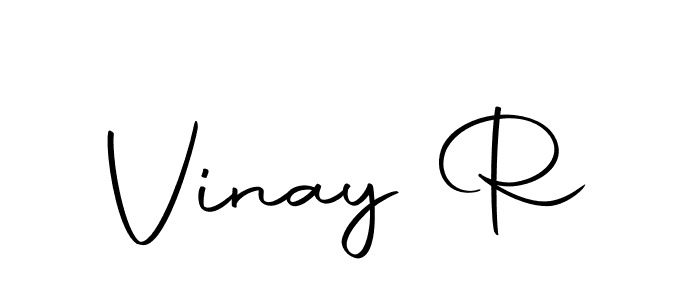 You should practise on your own different ways (Autography-DOLnW) to write your name (Vinay R) in signature. don't let someone else do it for you. Vinay R signature style 10 images and pictures png