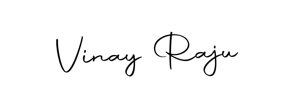 How to make Vinay Raju name signature. Use Autography-DOLnW style for creating short signs online. This is the latest handwritten sign. Vinay Raju signature style 10 images and pictures png