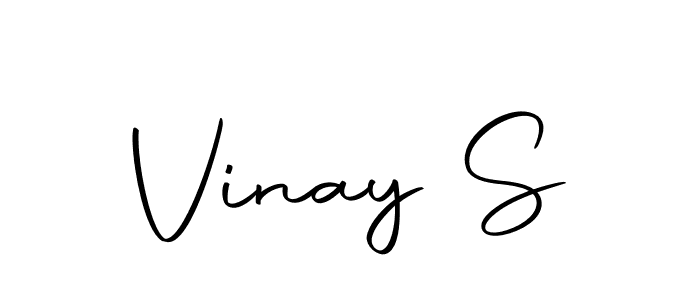 Make a beautiful signature design for name Vinay S. With this signature (Autography-DOLnW) style, you can create a handwritten signature for free. Vinay S signature style 10 images and pictures png
