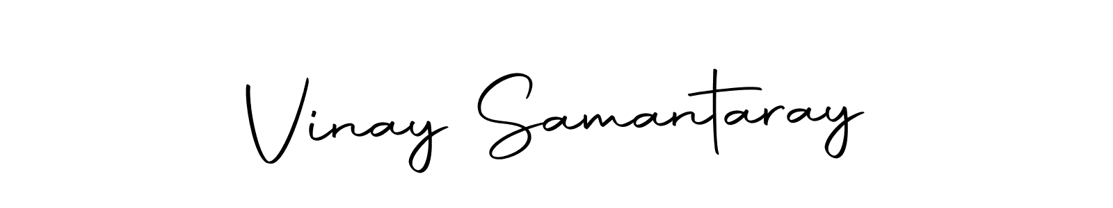 How to make Vinay Samantaray name signature. Use Autography-DOLnW style for creating short signs online. This is the latest handwritten sign. Vinay Samantaray signature style 10 images and pictures png