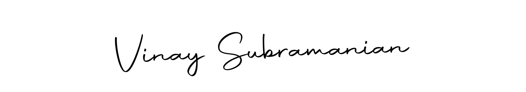 Also we have Vinay Subramanian name is the best signature style. Create professional handwritten signature collection using Autography-DOLnW autograph style. Vinay Subramanian signature style 10 images and pictures png