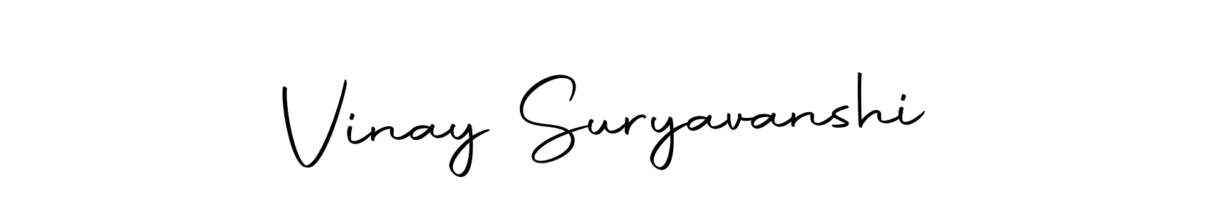 Create a beautiful signature design for name Vinay Suryavanshi. With this signature (Autography-DOLnW) fonts, you can make a handwritten signature for free. Vinay Suryavanshi signature style 10 images and pictures png