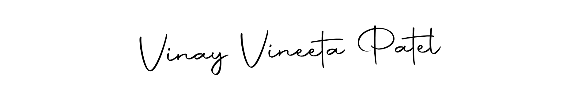 Design your own signature with our free online signature maker. With this signature software, you can create a handwritten (Autography-DOLnW) signature for name Vinay Vineeta Patel. Vinay Vineeta Patel signature style 10 images and pictures png