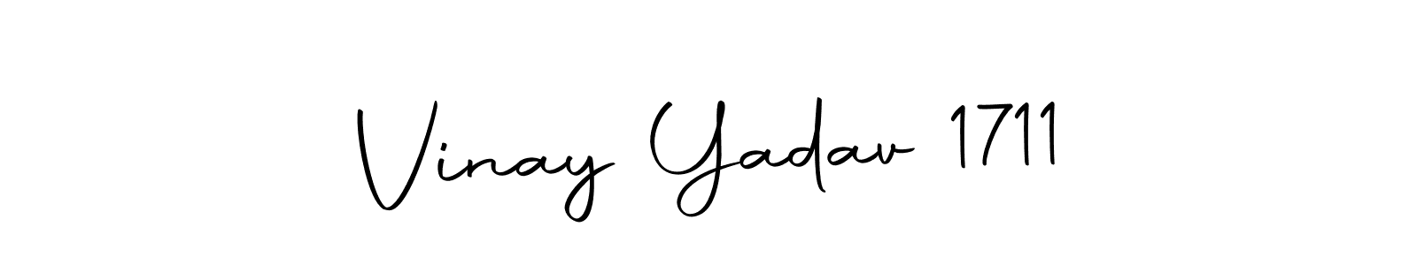 The best way (Autography-DOLnW) to make a short signature is to pick only two or three words in your name. The name Vinay Yadav 1711 include a total of six letters. For converting this name. Vinay Yadav 1711 signature style 10 images and pictures png