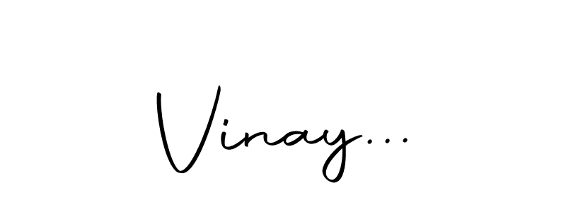 How to make Vinay... name signature. Use Autography-DOLnW style for creating short signs online. This is the latest handwritten sign. Vinay... signature style 10 images and pictures png