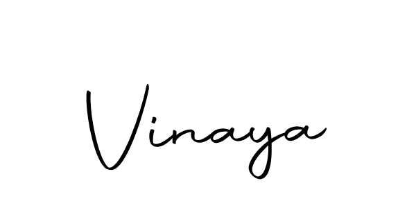 Design your own signature with our free online signature maker. With this signature software, you can create a handwritten (Autography-DOLnW) signature for name Vinaya. Vinaya signature style 10 images and pictures png