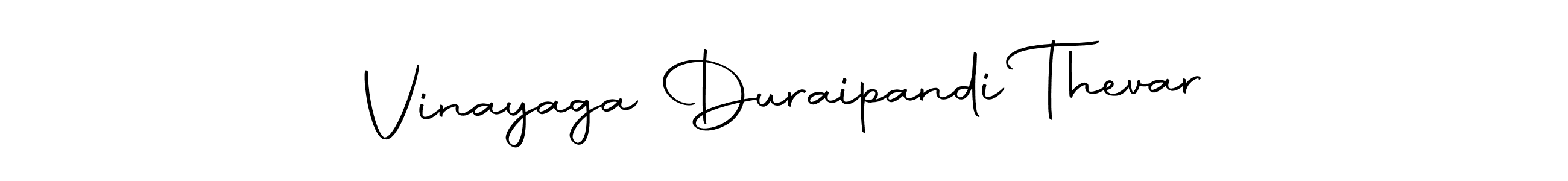 Create a beautiful signature design for name Vinayaga Duraipandi Thevar. With this signature (Autography-DOLnW) fonts, you can make a handwritten signature for free. Vinayaga Duraipandi Thevar signature style 10 images and pictures png