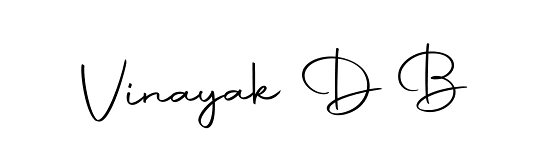 Use a signature maker to create a handwritten signature online. With this signature software, you can design (Autography-DOLnW) your own signature for name Vinayak D B. Vinayak D B signature style 10 images and pictures png
