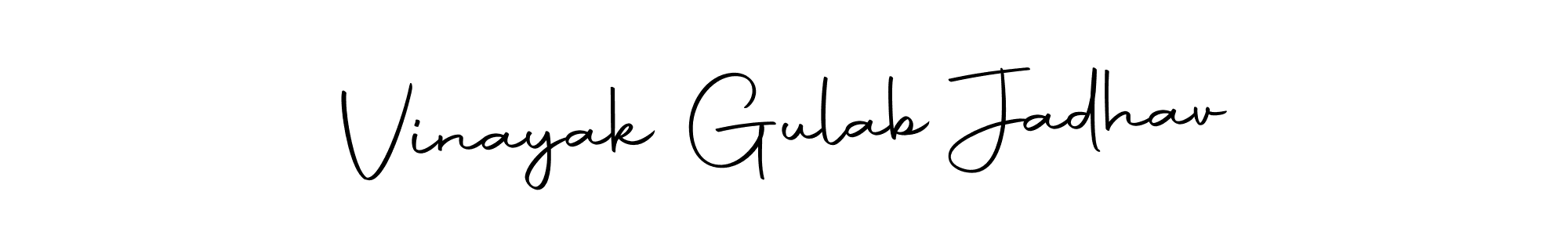 Create a beautiful signature design for name Vinayak Gulab Jadhav. With this signature (Autography-DOLnW) fonts, you can make a handwritten signature for free. Vinayak Gulab Jadhav signature style 10 images and pictures png