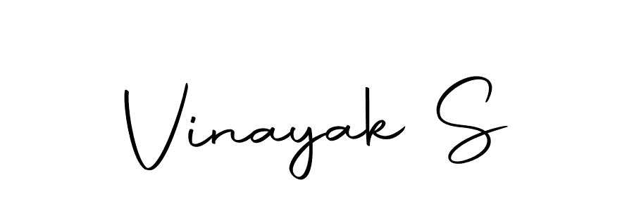 Use a signature maker to create a handwritten signature online. With this signature software, you can design (Autography-DOLnW) your own signature for name Vinayak S. Vinayak S signature style 10 images and pictures png