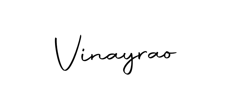 Design your own signature with our free online signature maker. With this signature software, you can create a handwritten (Autography-DOLnW) signature for name Vinayrao. Vinayrao signature style 10 images and pictures png