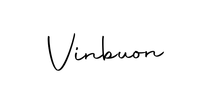 How to make Vinbuon signature? Autography-DOLnW is a professional autograph style. Create handwritten signature for Vinbuon name. Vinbuon signature style 10 images and pictures png