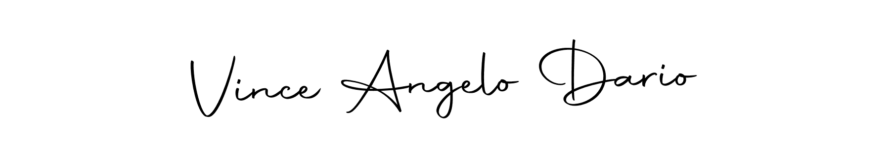 Autography-DOLnW is a professional signature style that is perfect for those who want to add a touch of class to their signature. It is also a great choice for those who want to make their signature more unique. Get Vince Angelo Dario name to fancy signature for free. Vince Angelo Dario signature style 10 images and pictures png