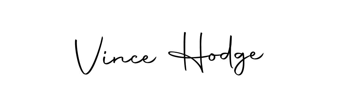 How to make Vince Hodge name signature. Use Autography-DOLnW style for creating short signs online. This is the latest handwritten sign. Vince Hodge signature style 10 images and pictures png