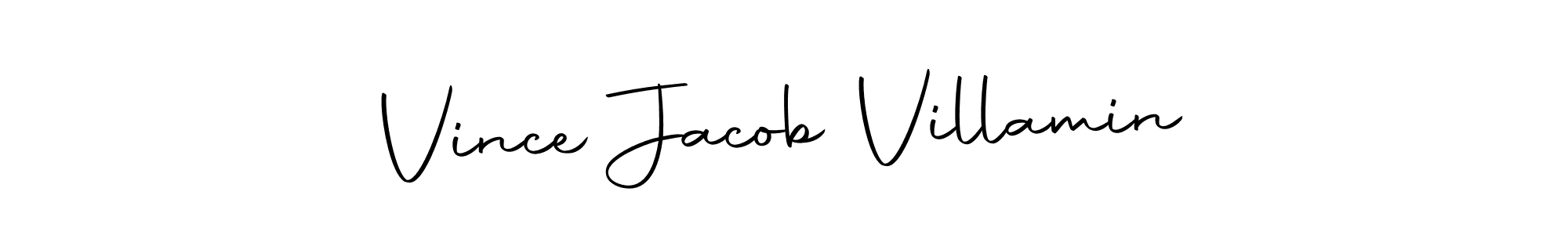 It looks lik you need a new signature style for name Vince Jacob Villamin. Design unique handwritten (Autography-DOLnW) signature with our free signature maker in just a few clicks. Vince Jacob Villamin signature style 10 images and pictures png