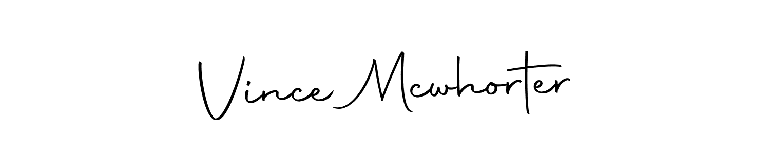 Make a beautiful signature design for name Vince Mcwhorter. Use this online signature maker to create a handwritten signature for free. Vince Mcwhorter signature style 10 images and pictures png