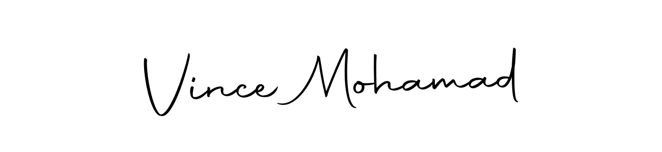 How to make Vince Mohamad signature? Autography-DOLnW is a professional autograph style. Create handwritten signature for Vince Mohamad name. Vince Mohamad signature style 10 images and pictures png