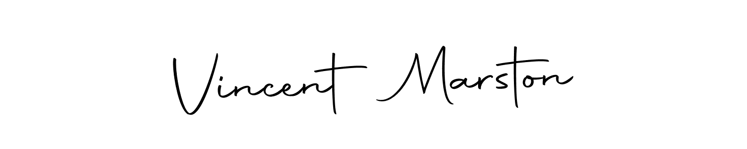 How to make Vincent Marston name signature. Use Autography-DOLnW style for creating short signs online. This is the latest handwritten sign. Vincent Marston signature style 10 images and pictures png