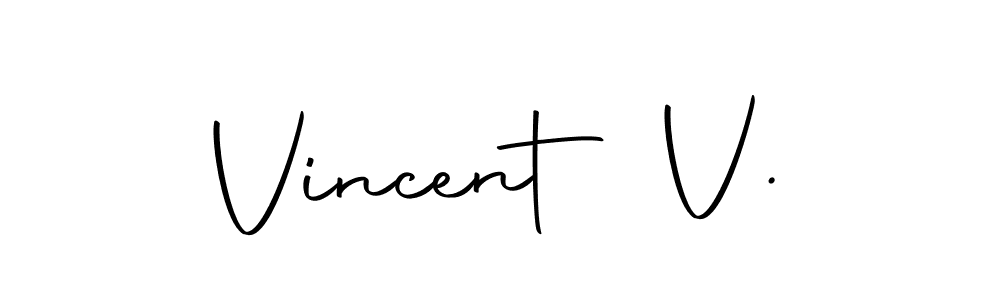 Make a beautiful signature design for name Vincent V.. With this signature (Autography-DOLnW) style, you can create a handwritten signature for free. Vincent V. signature style 10 images and pictures png