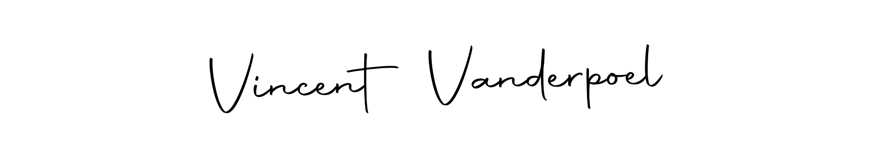 How to make Vincent Vanderpoel name signature. Use Autography-DOLnW style for creating short signs online. This is the latest handwritten sign. Vincent Vanderpoel signature style 10 images and pictures png