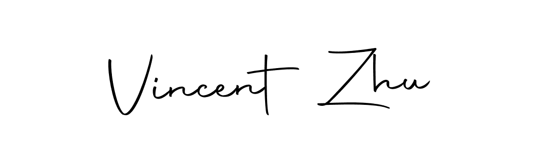 Use a signature maker to create a handwritten signature online. With this signature software, you can design (Autography-DOLnW) your own signature for name Vincent Zhu. Vincent Zhu signature style 10 images and pictures png