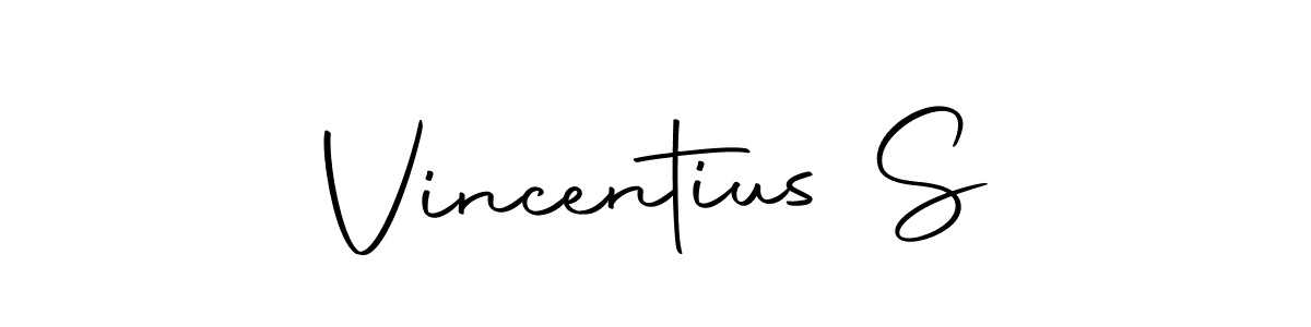 Use a signature maker to create a handwritten signature online. With this signature software, you can design (Autography-DOLnW) your own signature for name Vincentius S. Vincentius S signature style 10 images and pictures png