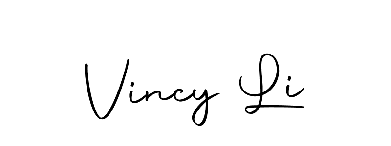 How to make Vincy Li signature? Autography-DOLnW is a professional autograph style. Create handwritten signature for Vincy Li name. Vincy Li signature style 10 images and pictures png