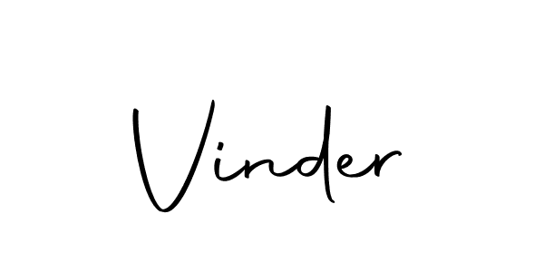 Also we have Vinder name is the best signature style. Create professional handwritten signature collection using Autography-DOLnW autograph style. Vinder signature style 10 images and pictures png