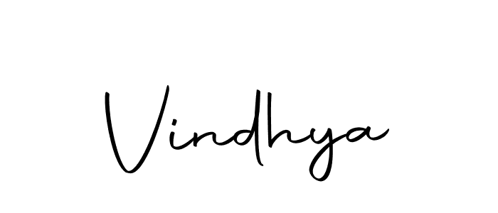 Create a beautiful signature design for name Vindhya. With this signature (Autography-DOLnW) fonts, you can make a handwritten signature for free. Vindhya signature style 10 images and pictures png