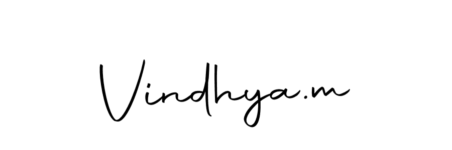 How to make Vindhya.m name signature. Use Autography-DOLnW style for creating short signs online. This is the latest handwritten sign. Vindhya.m signature style 10 images and pictures png