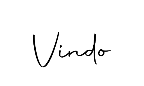 Vindo stylish signature style. Best Handwritten Sign (Autography-DOLnW) for my name. Handwritten Signature Collection Ideas for my name Vindo. Vindo signature style 10 images and pictures png