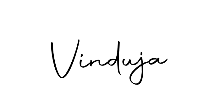 You should practise on your own different ways (Autography-DOLnW) to write your name (Vinduja) in signature. don't let someone else do it for you. Vinduja signature style 10 images and pictures png