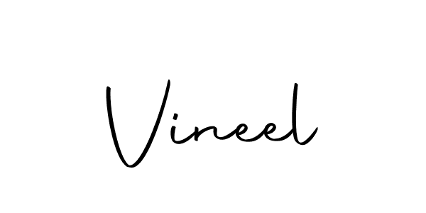 Vineel stylish signature style. Best Handwritten Sign (Autography-DOLnW) for my name. Handwritten Signature Collection Ideas for my name Vineel. Vineel signature style 10 images and pictures png