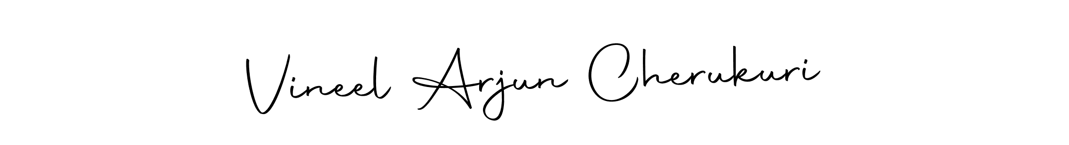 Make a beautiful signature design for name Vineel Arjun Cherukuri. With this signature (Autography-DOLnW) style, you can create a handwritten signature for free. Vineel Arjun Cherukuri signature style 10 images and pictures png