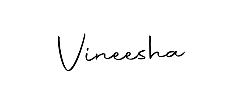 How to make Vineesha signature? Autography-DOLnW is a professional autograph style. Create handwritten signature for Vineesha name. Vineesha signature style 10 images and pictures png