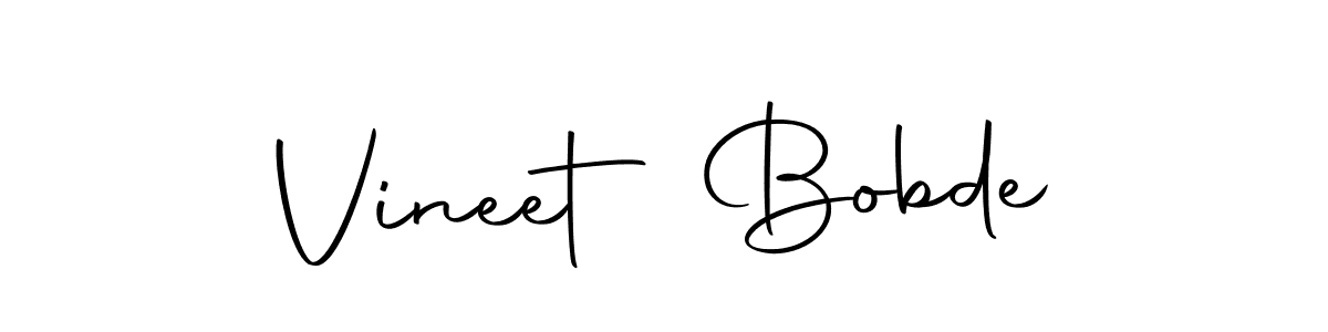 Create a beautiful signature design for name Vineet Bobde. With this signature (Autography-DOLnW) fonts, you can make a handwritten signature for free. Vineet Bobde signature style 10 images and pictures png