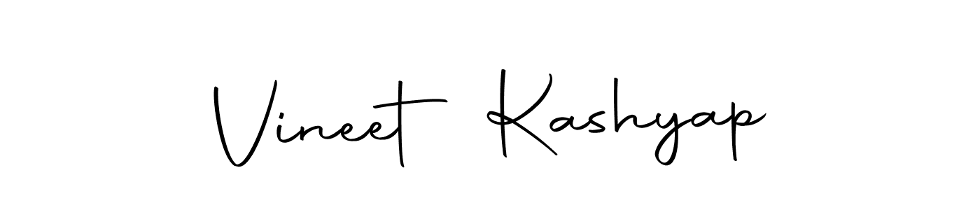 Make a beautiful signature design for name Vineet Kashyap. With this signature (Autography-DOLnW) style, you can create a handwritten signature for free. Vineet Kashyap signature style 10 images and pictures png