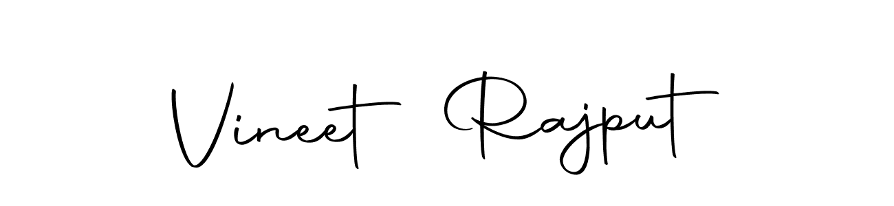 Create a beautiful signature design for name Vineet Rajput. With this signature (Autography-DOLnW) fonts, you can make a handwritten signature for free. Vineet Rajput signature style 10 images and pictures png