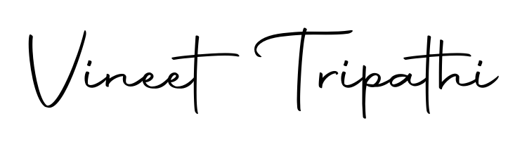 The Autography-DOLnW font gives name Vineet Tripathi a signature that looks effortless yet distinguished. Download high-res PNG instantly. Vineet Tripathi signature style 10 images and pictures png