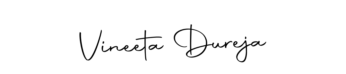 if you are searching for the best signature style for your name Vineeta Dureja. so please give up your signature search. here we have designed multiple signature styles  using Autography-DOLnW. Vineeta Dureja signature style 10 images and pictures png