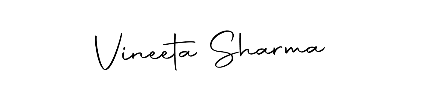 How to make Vineeta Sharma signature? Autography-DOLnW is a professional autograph style. Create handwritten signature for Vineeta Sharma name. Vineeta Sharma signature style 10 images and pictures png