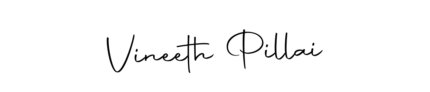 Design your own signature with our free online signature maker. With this signature software, you can create a handwritten (Autography-DOLnW) signature for name Vineeth Pillai. Vineeth Pillai signature style 10 images and pictures png