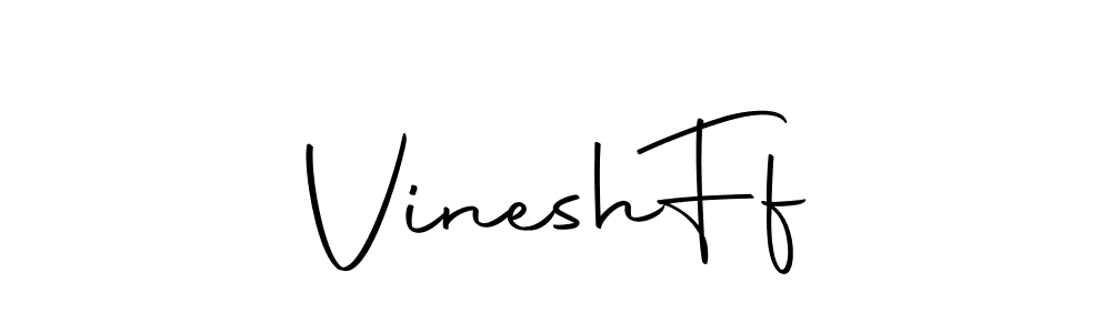 Use a signature maker to create a handwritten signature online. With this signature software, you can design (Autography-DOLnW) your own signature for name Vinesh  Ff. Vinesh  Ff signature style 10 images and pictures png