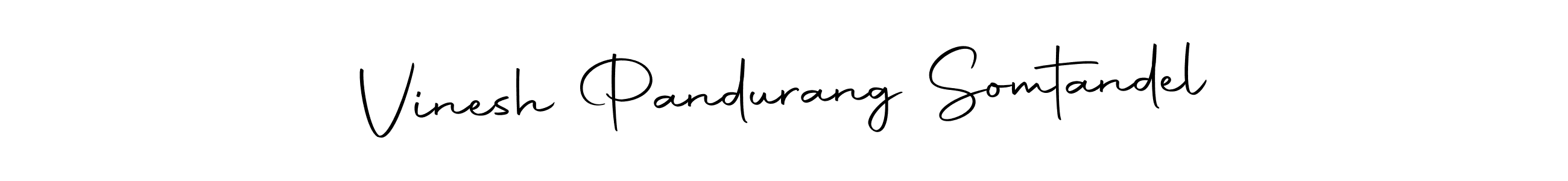 How to make Vinesh Pandurang Somtandel signature? Autography-DOLnW is a professional autograph style. Create handwritten signature for Vinesh Pandurang Somtandel name. Vinesh Pandurang Somtandel signature style 10 images and pictures png