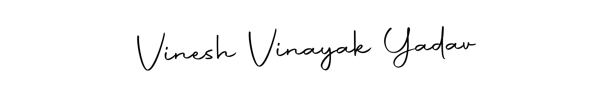 Make a beautiful signature design for name Vinesh Vinayak Yadav. With this signature (Autography-DOLnW) style, you can create a handwritten signature for free. Vinesh Vinayak Yadav signature style 10 images and pictures png