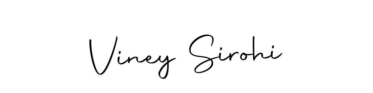 Make a beautiful signature design for name Viney Sirohi. With this signature (Autography-DOLnW) style, you can create a handwritten signature for free. Viney Sirohi signature style 10 images and pictures png